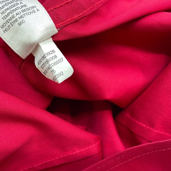 Chico’s No Iron Red Button up long sleeve Shirt Size 2 L/12 Women’s - Picture 8 of 11